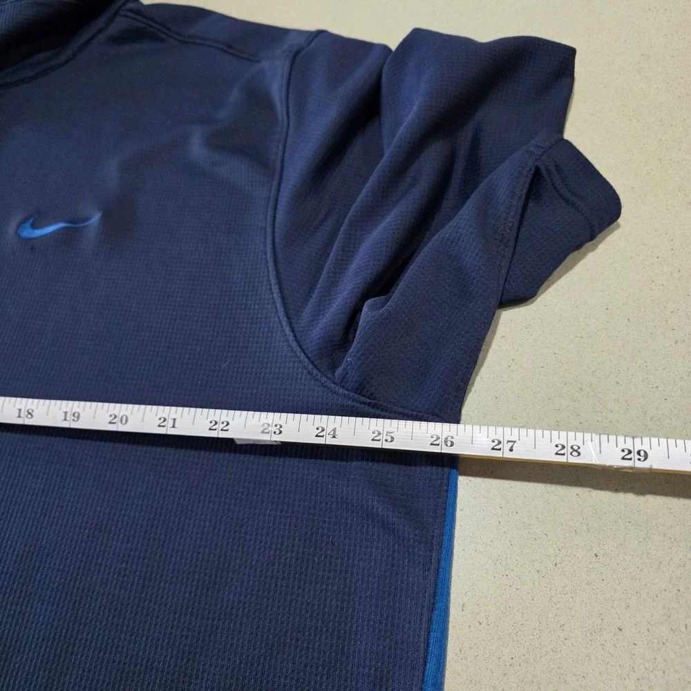 Nike Dri-FIT Mens Navy Blue Performance Golf Polo Shirt XXL Short Sleeve Logo‎